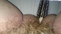Fucking my wet hairy pussy and ass