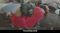 Thickum Brooklyn Gray gags on cock after go kart race