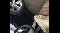 Phat ass see through leggings car wash phatty